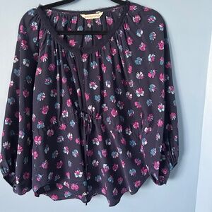 Silk Rebecca Taylor Floral Blouse. Size 2